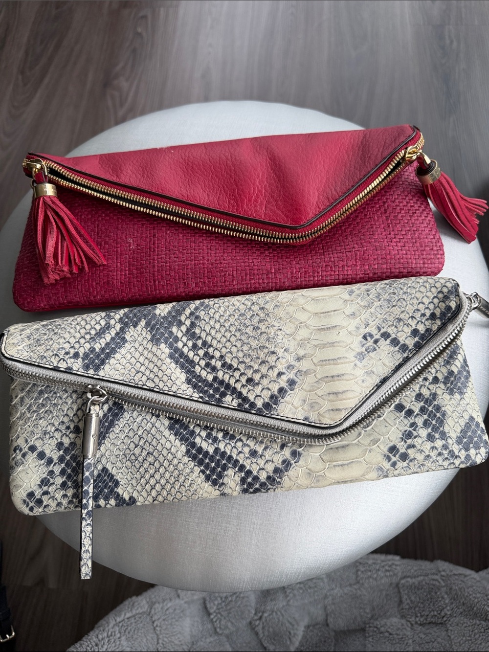 henri bendel Red Envelope Tassel Clutch